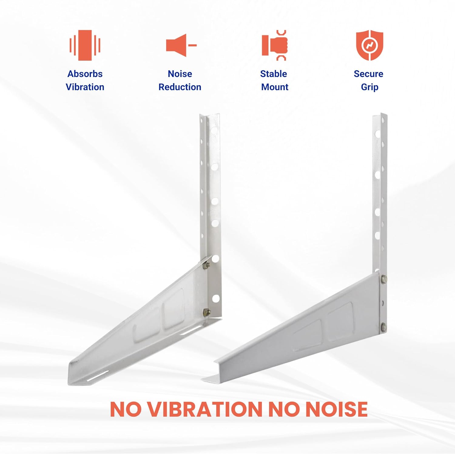 SoraChi Heavy-Duty Metal Wall Mounting Bracket for 1-2 Ton AC Outdoor Unit Shelf Bracket 127cm x 40.64cm Shelf Bracket (Iron)
